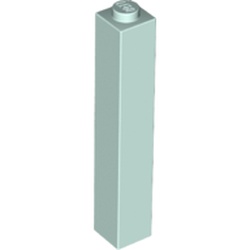 LEGO part BRICK 1X1X5 in Aqua/ Light Aqua