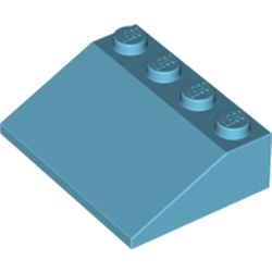 LEGO part 10003297 ROOF TILE 3X4/25° in Medium Azure