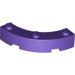 LEGO part BOW 1/4 4X4X1 in Medium Lilac/ Dark Purple