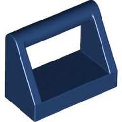 LEGO part 2432 Tile Special 1 x 2 with Handle in Earth Blue/ Dark Blue