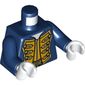 Torso Pirate Bluecoat Governor Print, Dark Blue Arms, White Hands