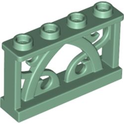 Fence Ornamented 1 x 4 x 2 with 4 Studs