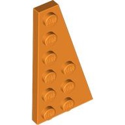 LEGO part RIGHT PLATE 3X6 W. ANGLE in Bright Orange (6099202|54383)