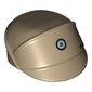 Hat / Cap Imperial Officer with Silver and Black Code Disc and Dark Brown Stains Print