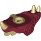 Minifig Neckwear Shoulder Pads with 3 Spikes and Spine with Dark Red Pads Print