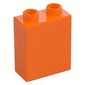 Duplo Brick 1 x 2 x 2 with Bottom Tube and '2015 HAPPY HALLOWEEN LEGOLAND Malaysia Resort' Print