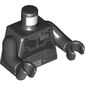 Torso Imperial Agent with Armor Vest Print (Agent Kallus), Black Arms, Black Hands