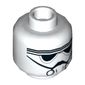 Minifig Head AT-DP Pilot / Imperial Driver, Goggles and Breathing Mask Print