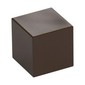 Minifig Head Special, Cube with Pixelated Reddish Brown Face, Black Eyes Print