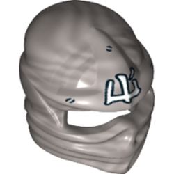 Wrap with Forehead Ridge and White Asian Character Print (Zane)