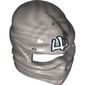 Wrap with Forehead Ridge and White Asian Character Print (Zane)