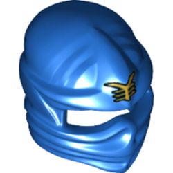 Wrap with Forehead Ridge and Gold Asian Character Print (Jay)