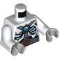 Torso Fur with Wide Belt, Straps, Glowing Bones and Ice Chi Emblem Print, White Arms, Light Bluish Gray Hands