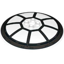 Dish 8 x 8 Inverted [Radar] with Hollow Studs and TIE Fighter Cockpit Print