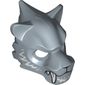 Mask Tiger with White Fangs and Fur Print