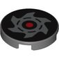 Tile Round 2 x 2 with Black / Red Nindroid Logo Print