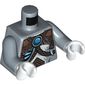 Torso Fur, Glowing Bones, Copper Armor with Rivets, Chains and Blue Round Jewel (Chi) Print, Sand Blue Arms, White Hands
