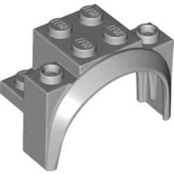 LEGO part  BRICK W/ ARCH 2X4X2 1/3 in Medium Stone Grey/ Light Bluish Gray
