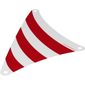 Sail, Triangular, 18 x 20 with Red Stripes Print