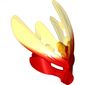 Large Figure Mask Protector with Marbled Trans-Yellow Pattern (Protector Mask of Fire)