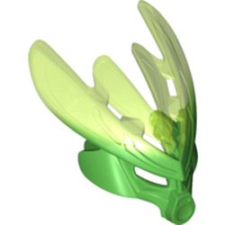 Large Figure Mask Protector with Marbled Trans-Bright Green Pattern (Protector Mask of Jungle)