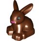 Duplo Animal Rabbit with Head Raised and Pink Nose Print