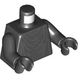 Torso Imperial Robe with Gray Creases Print (Shadow Guard), Black Arms and Hands
