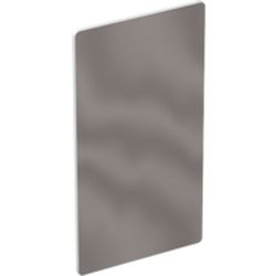 Mirror Front and White Paper Backing