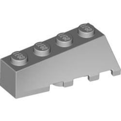 LEGO part 43721 Wedge Sloped 45° 4 x 2 Left in Medium Stone Grey/ Light Bluish Gray