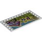 Plate Special 6 x 12 with Studs on 3 Edges and Resort Print