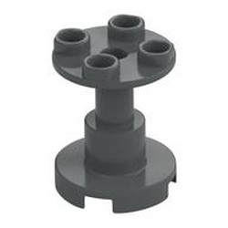 LEGO part  UNDERCARRIAGE 2X2X2 in Dark Stone Grey / Dark Bluish Gray