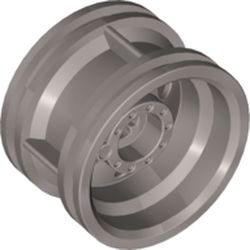 LEGO part RIM WIDE W.CROSS 30X20 in Silver Metallic/ Flat Silver