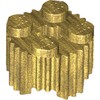 Pearl Gold Brick Round 2 x 2 [Grill]