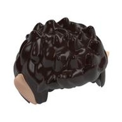 Hair Short Spiked with Elf Ears Light Nougat Print [1 Pinhole]