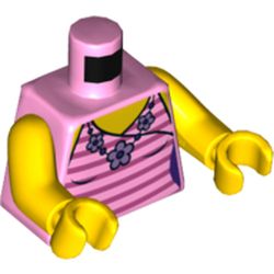 LEGO part MINI UPPER PART NO. 2923 in Light Purple/ Bright Pink