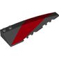 Wedge Curved 10 x 3 Right with Red Stripe Print