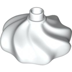 LEGO part CAKE DECORATION W. KNOB in White