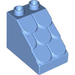 LEGO part ROOF TILE 2X3X2 in Medium Blue