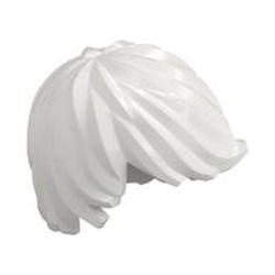 LEGO part  MINI WIG NO. 6 in White