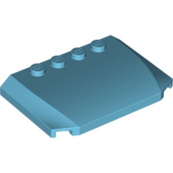 LEGO part 52031 PLATE 4X6X2/3 in Medium Azure