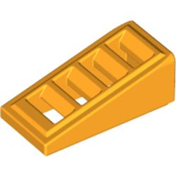 LEGO part 10061409 ROOF TILE W. LATTICE 1x2x2/3 in Flame Yellowish Orange/ Bright Light Orange