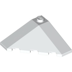 LEGO part 43708 TILTED CORNER 4X4 W/ANGLE in White