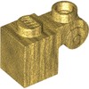 Pearl Gold Brick Special 1 x 1 with Scroll with Open Stud