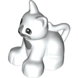 LEGO part CAT NO. 1 in White