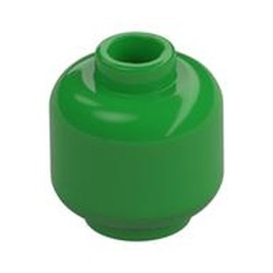 LEGO part  MINI HEAD in Bright Green