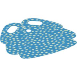 Hipwear Skirt, Rounded Pleats with Iridescent Dots (Sequins) Pattern