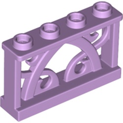 Fence Ornamented 1 x 4 x 2 with 4 Studs