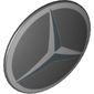 Shield Round Bowed with Mercedes-Benz Logo