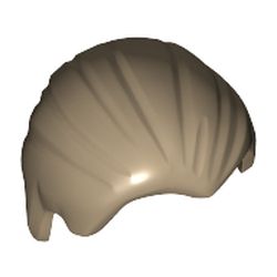 LEGO part 92081 MINI WIG NO. 11 in Sand Yellow/ Dark Tan