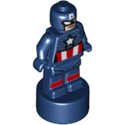 Minifig Trophy Statuette, Captain America Print